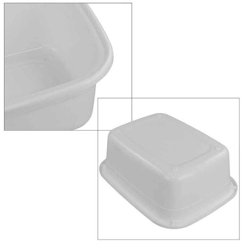 EudokkyNA 3-pack 18 Quart Dish Pan Wash Basin, Large Dish Tub, White - Image 3